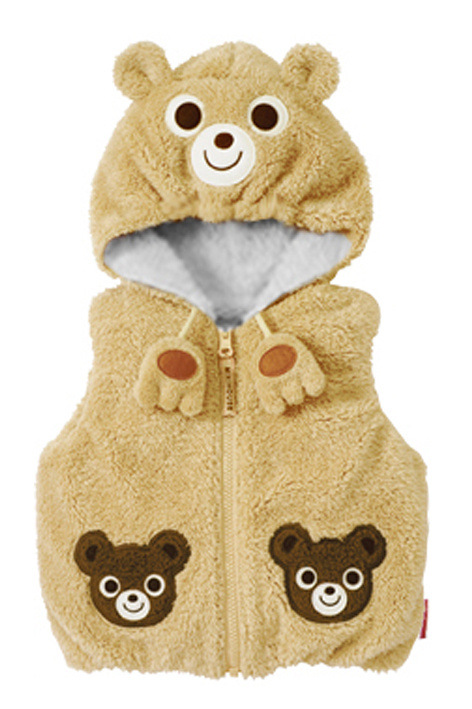 ihouse三色珊瑚绒纯棉里布卡通动物造型<em>马甲马</em>