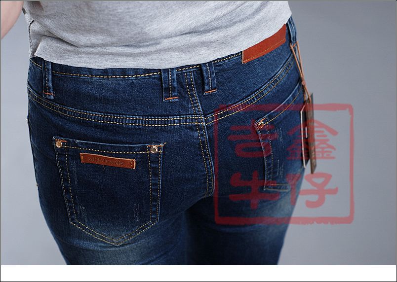 吉鑫裤业魅惑坊牛仔裤3738-36款弹力中腰小直