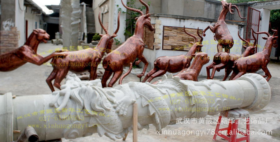 【供应玻璃钢盘龙柱雕塑 外墙装饰柱子 树脂雕塑龙柱 龙柱模具】价格,厂家,图片,树脂工艺品,武汉市新华工艺饰品厂-马可波罗网