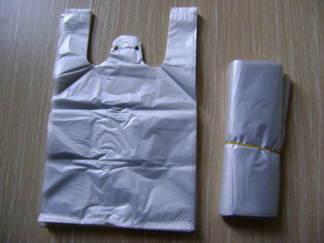 厂价直销PE白色塑料透明方便袋 市场用背心袋