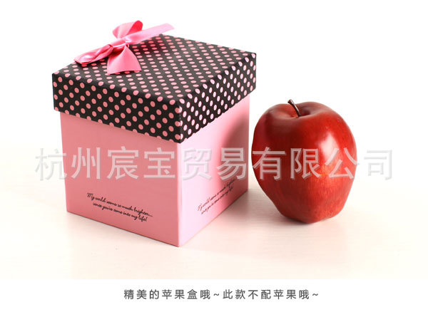 批发 圣诞节日礼品盒 精美包装盒 苹果盒子单件