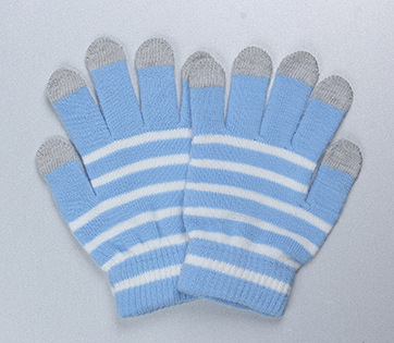 【可以玩手机的触摸屏手套 iphone gloves 条纹