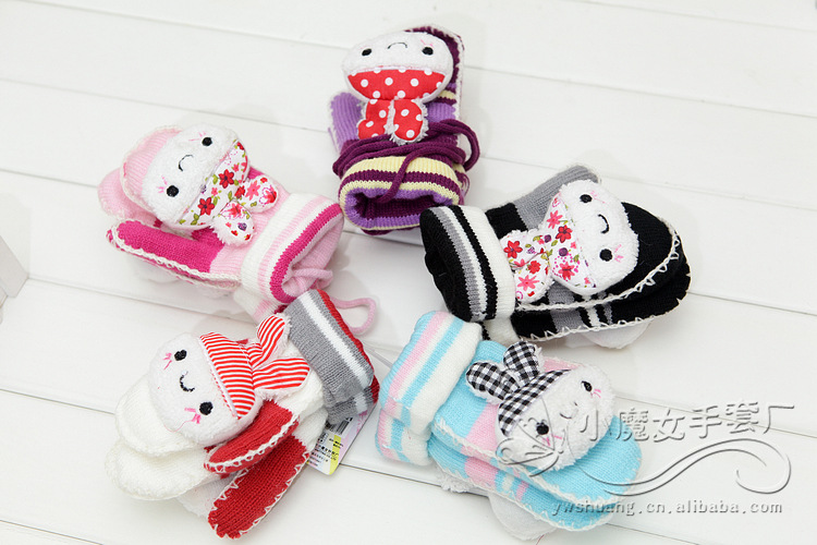 【厂家批发 2012秋冬新品<em>小魔女手套</em>E6721布