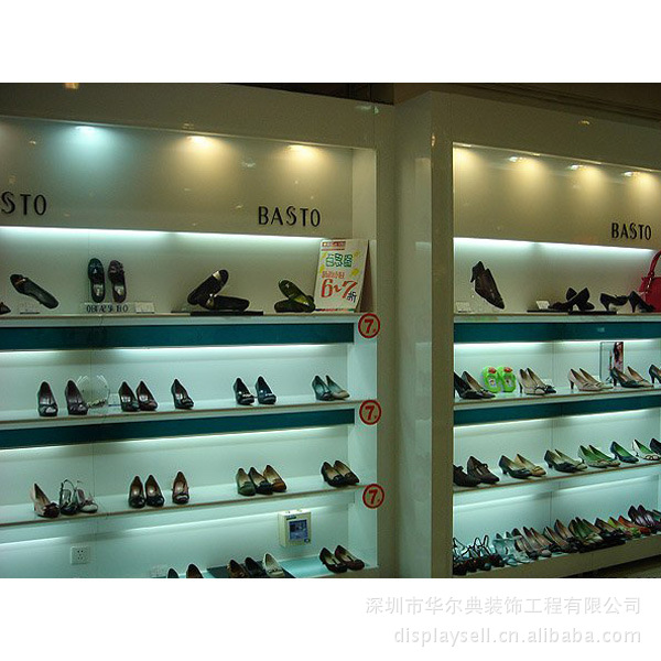 批发采购服装<em>陈列</em>架、中岛架-<em>女鞋</em>专卖店装修