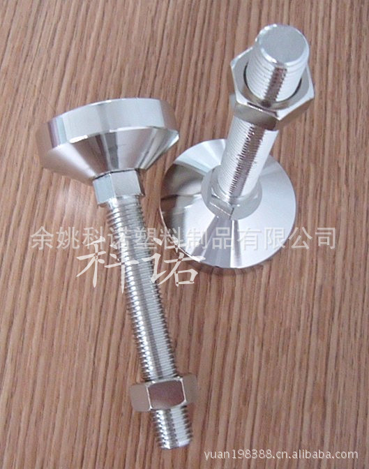 专业生产全不锈钢固定调节脚,实心重型调整脚,可调金属杯脚