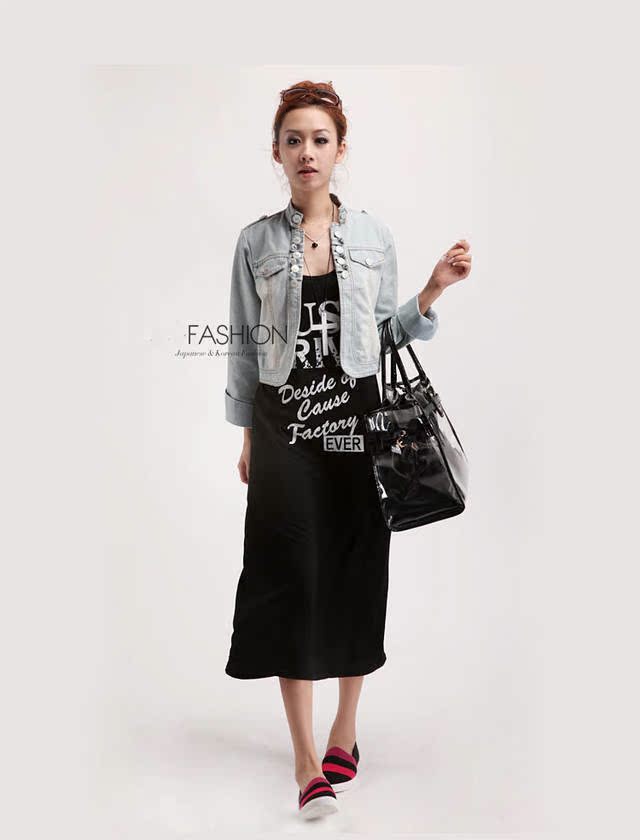 【1302春装新款<em>女式开衫</em>小外套休闲时尚<em>牛仔</em>