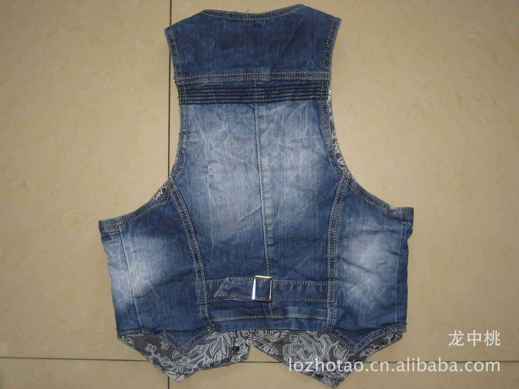 【【2012<em>新款</em>】<em>女式牛仔</em>上衣<em>马夹</em> 外单男女装