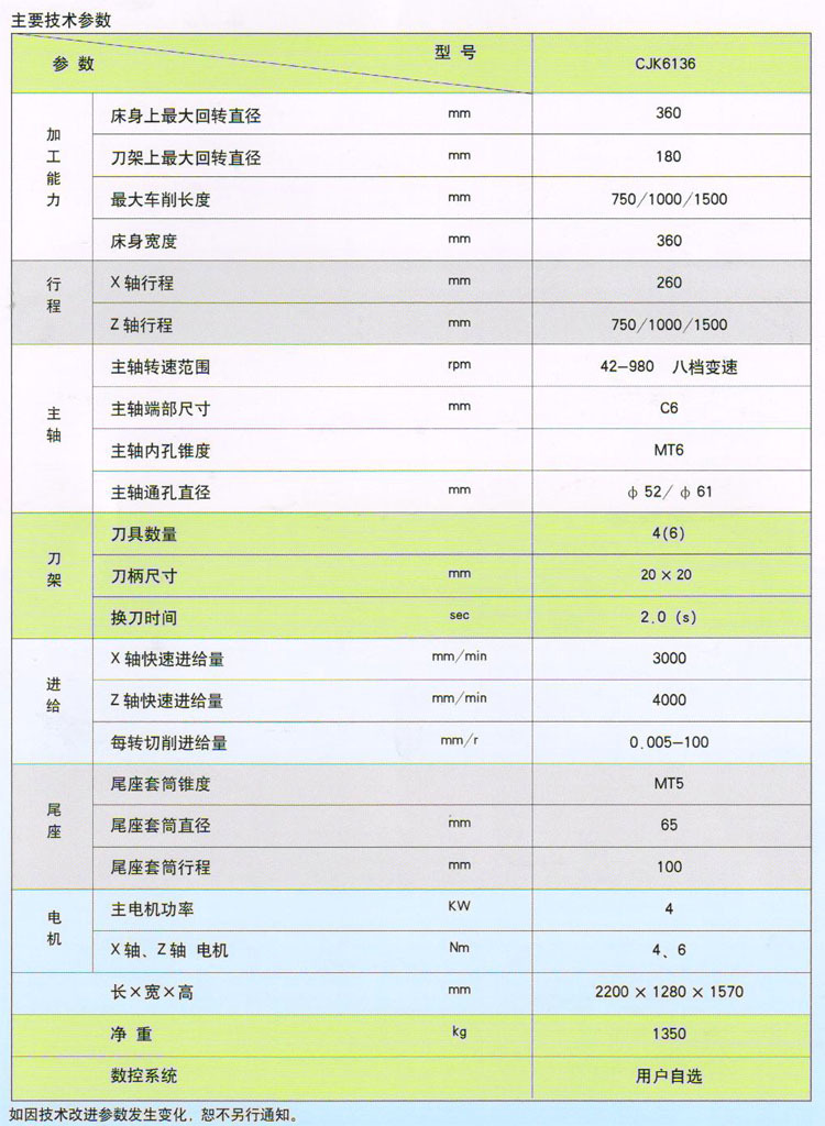 CJK6136系列数控车床、车床加工、数控车床