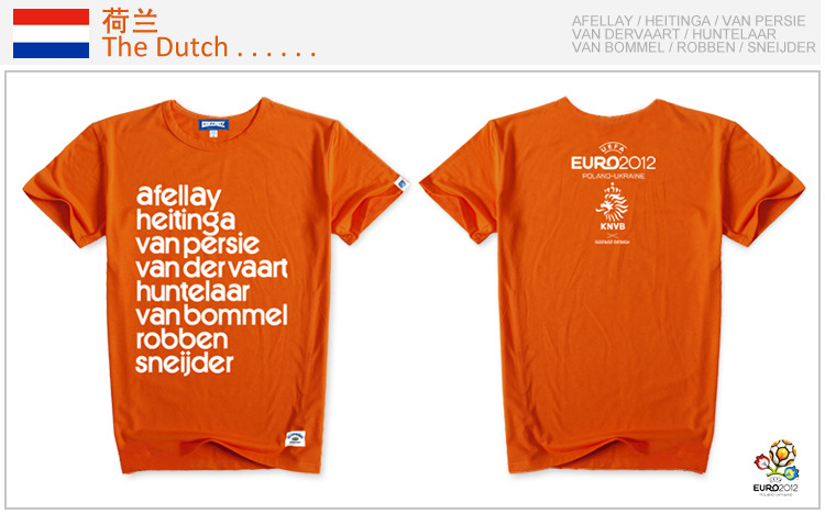 独家正品Gozaoz 2012欧洲杯球迷t恤德国荷兰