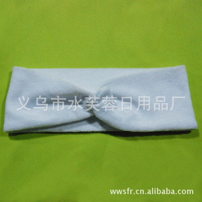 【厂家直销 纯<em>白色</em>弹性女士<em>运动</em>休闲束发带 礼