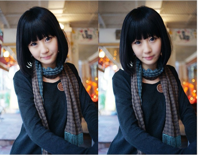 批发采购假发-现货批发厂家直销 新款假发 齐刘