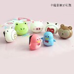 9701韩国热卖 卡通家族牙刷架 牙刷挂 吸盘牙刷架多款随机发