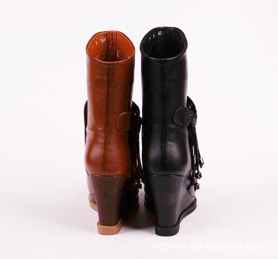 2012秋冬季全皮新款<em>百利</em>莲娜品牌<em>女鞋</em>坡跟时