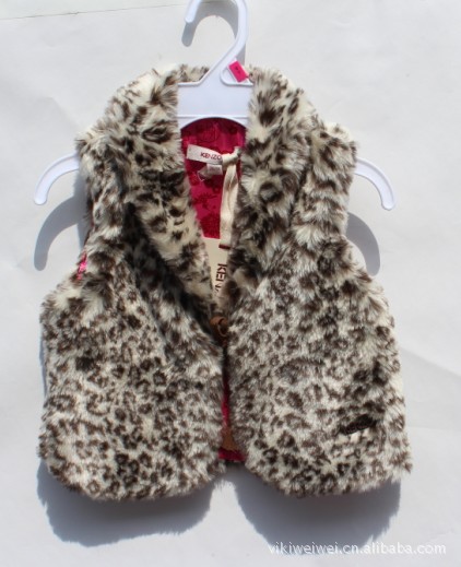 【2012<em>外贸童装</em> 高品质 kenz*女童豹纹毛毛马