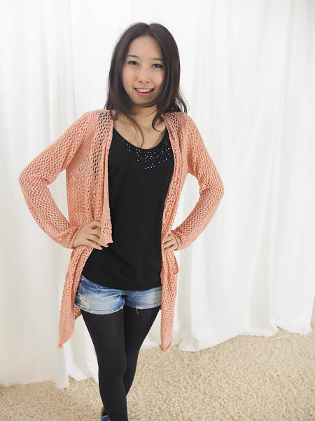 【2012女装新款北欧风情<em>漏孔</em>丝网<em>开衫</em>毛衣11