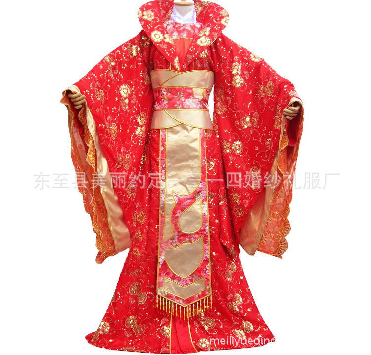 【古装婚服结婚庆典礼服喜服红色新娘中式喜服