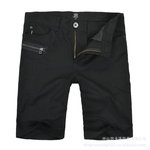 卡宾cabbeen正品 夏季时尚修身 纯棉 直筒短裤 男式休闲裤中裤