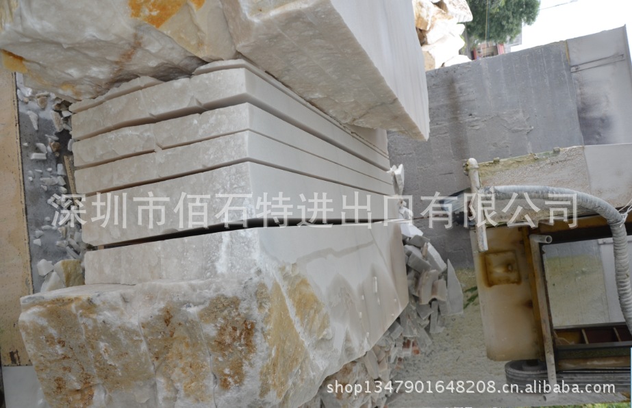 石材加工厂提供广西白大理石 大板规格板条板