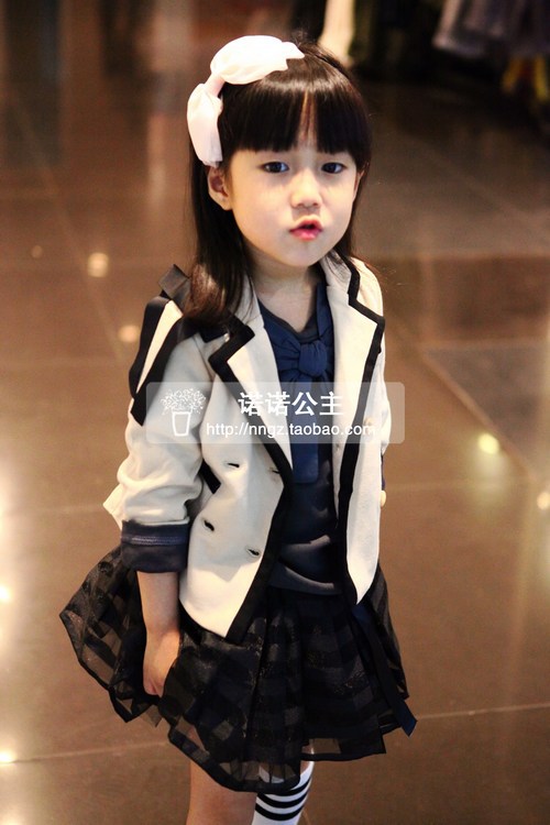 嘉嘉童装 2012韩味秋装开学校服<em>学院风双排扣</em>