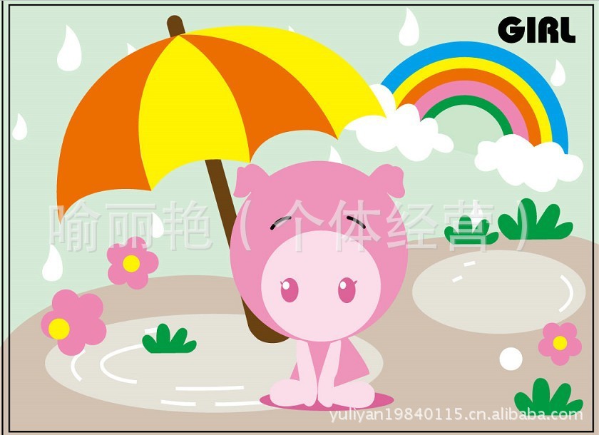 EVA贴画 环保 EVA手工贴画 贴纸 海豚海底世