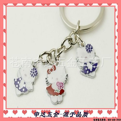 金屬鑰匙扣  鑰匙鏈 卡通人物鑰匙扣 卡通鑰匙扣掛件 hello kitty批發・進口・工廠・代買・代購
