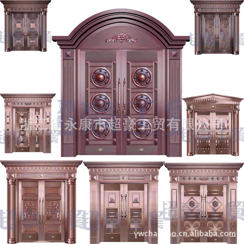 银行铜 庭院门 商场铜 别墅门 纯紫铜门 单开对