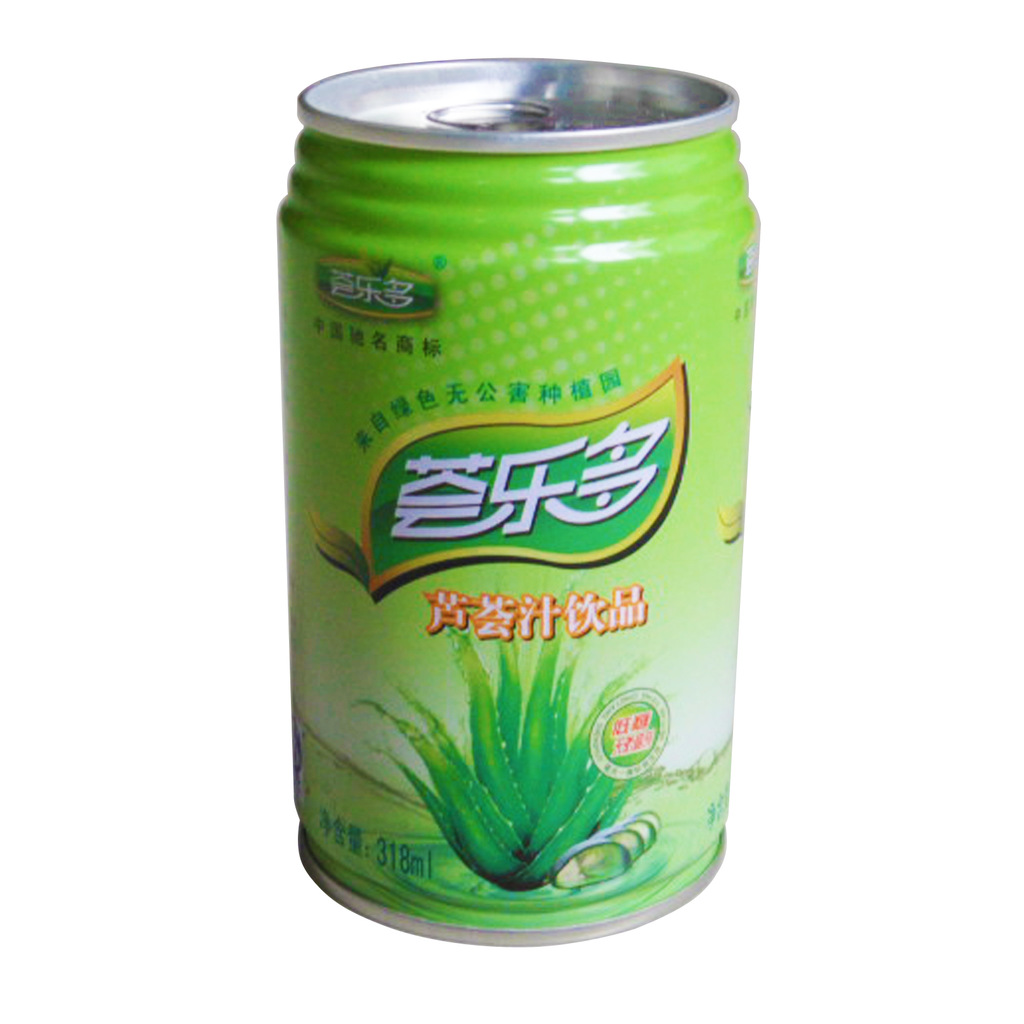 厂家 果汁 饮料 易拉罐 铁罐 荟乐多 芦荟汁饮品318ml