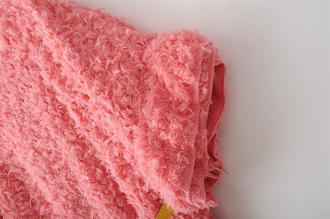 D57-10-017中长款宽松毛绒套衫 毛毛上衣针织