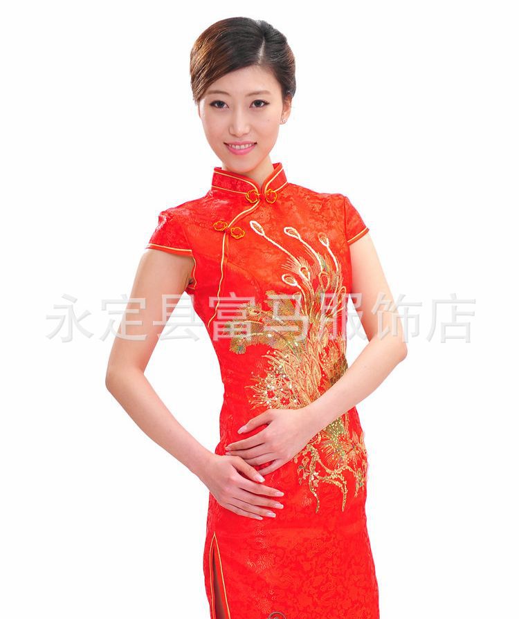 2012新款酒店制服韩版职业装女装<em>旗袍</em>宾馆咨