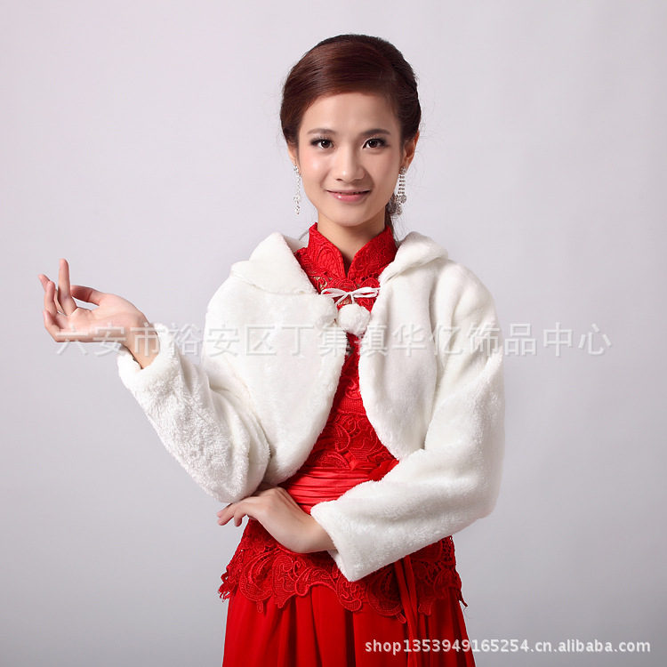 2012韩版白红色冬季新娘 婚纱 晚礼服 伴娘婚礼
