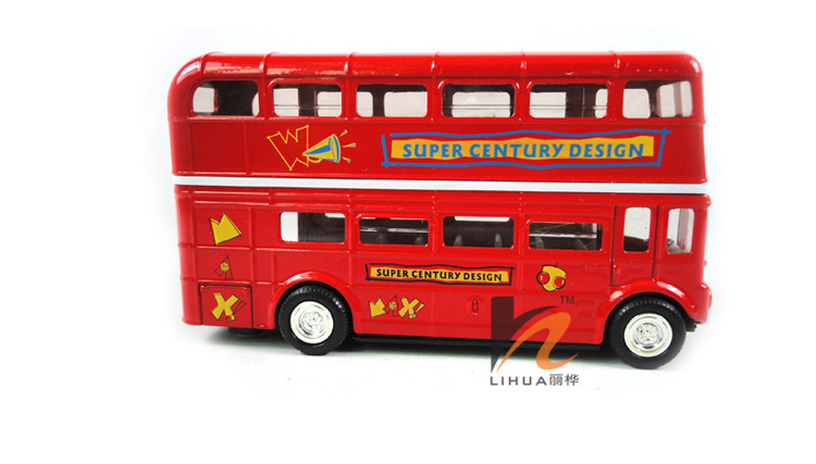 67 声光版合金双层伦敦巴士模型 英国公交车 请