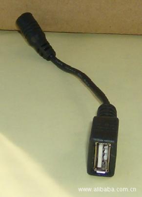 DC3.5*1.35母转USB母 DC3.5电源接口转USB