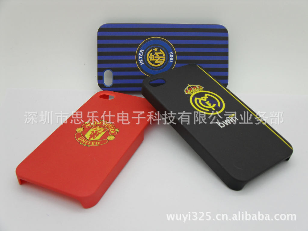 球迷最爱 欧洲足球队标志 iPhone4 4S 彩印橡胶