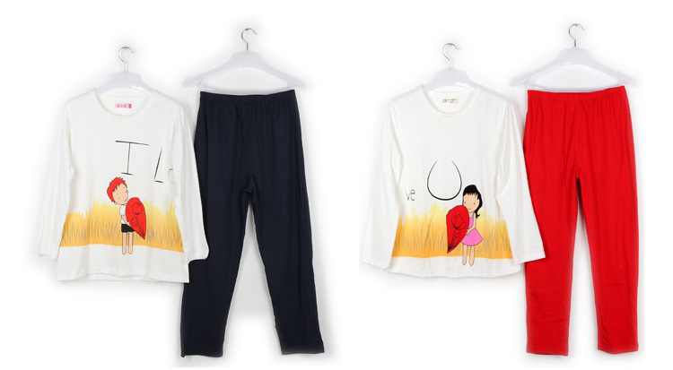 <em>睡衣秋装女款</em>田园可爱卡通<em>长袖</em>家居服套装女士