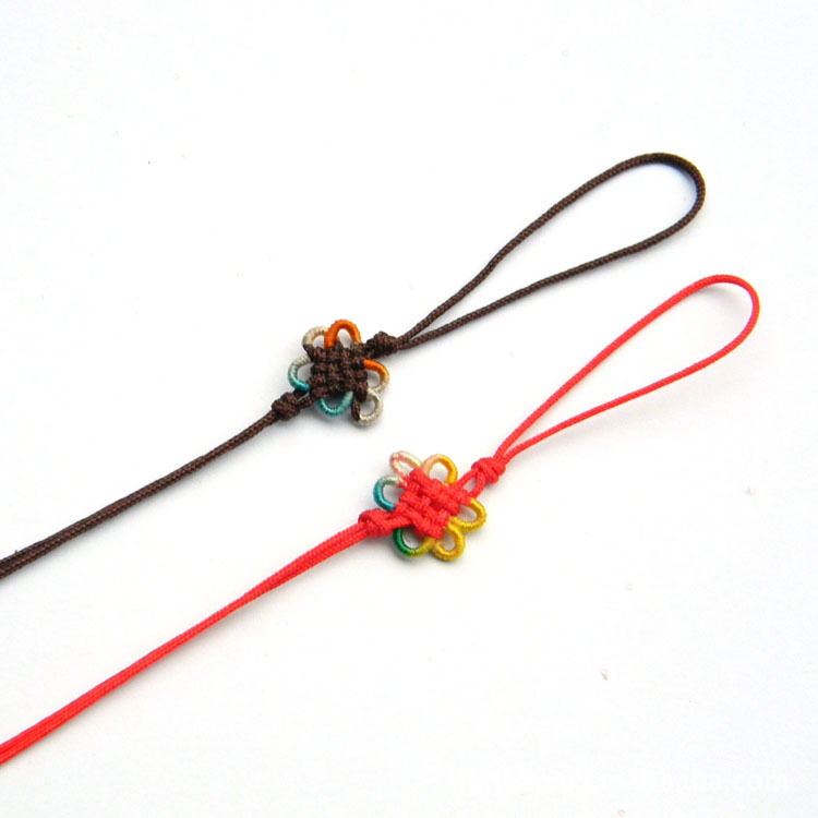 【diy饰品配件手工编织绳手机绳 工艺挂绳子红