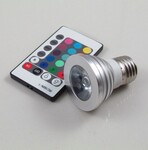 רҵ��Ӧ ���� E27 1*3W RGB ����ʽLED�Ʊ�