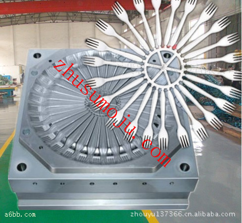 塑料刀叉模具,专业制作注塑模具、吹塑模具图