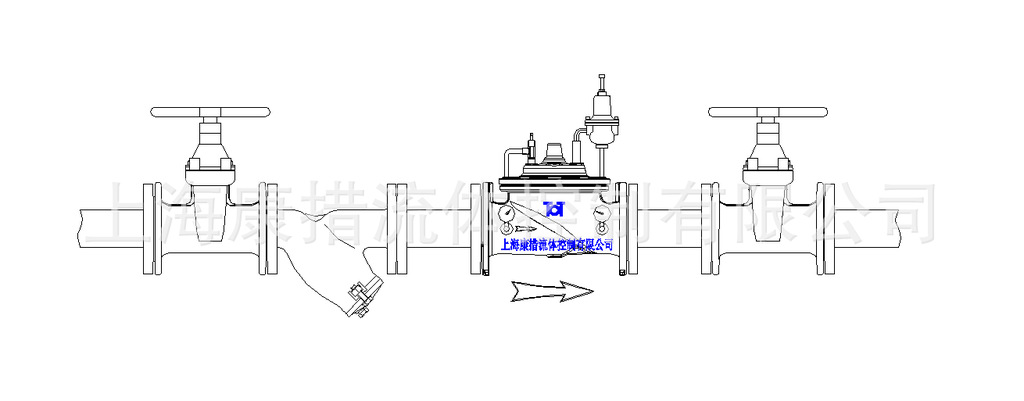 减压阀管线安装示意图
