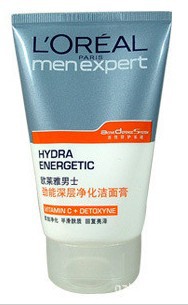 L'oreal/欧莱雅 男士劲能深层净化洁面膏100G 洗面奶 化妆品 批发