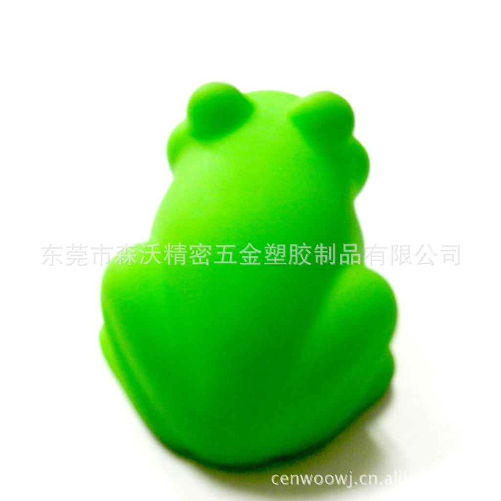 【新款绿色青蛙玩具,形象逼真,搪胶礼品,圣诞货