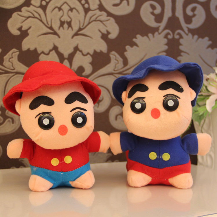 18cm<em>蜡笔小新</em>卡通玩具公仔 <em>新年</em>生日礼物 毛绒