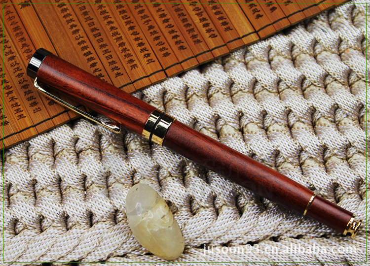 【实木笔 非洲花梨木威迪文钢笔 可激光雕刻L