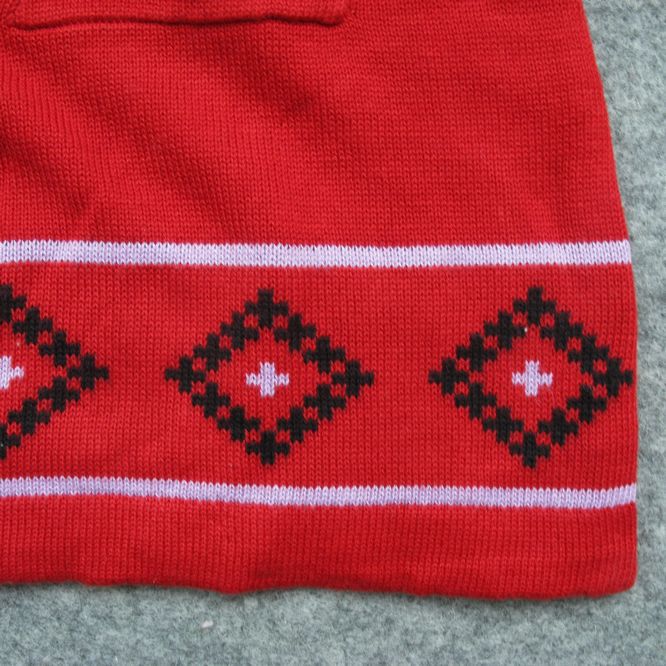 <em>儿童</em>提花<em>图案</em>单排扣开衫毛线裙子 童装<em>毛衣裙</em>