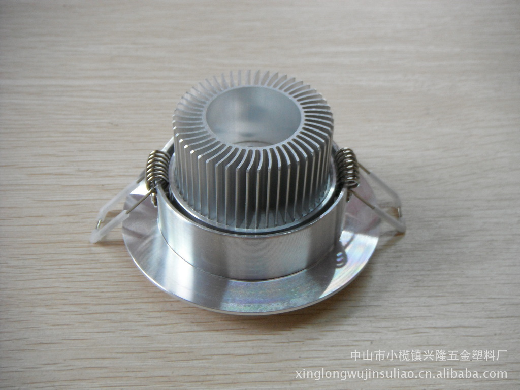 厂家供应 ф89 3*1W天花灯外壳铝件 平面斜边