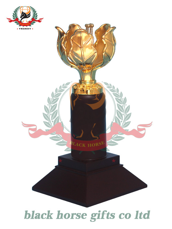 【紫荆花奖杯、深圳黑马厂家生产订做制作各种