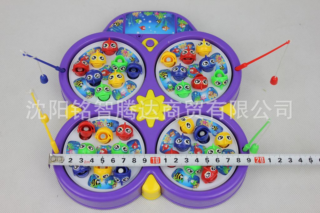 儿童益智钓鱼玩具 电动音乐 疯狂钓鱼智慧猫0