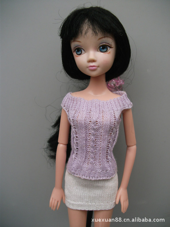 精品娃衣 手工娃衣 <em>芭比娃娃毛衣</em> 可儿娃衣 定做