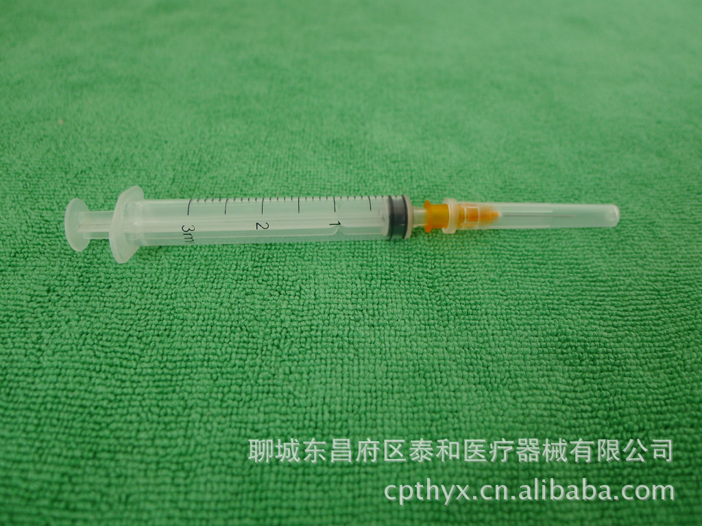 加工出口批发一次性医用无菌注射器针筒针管3ml毫升
