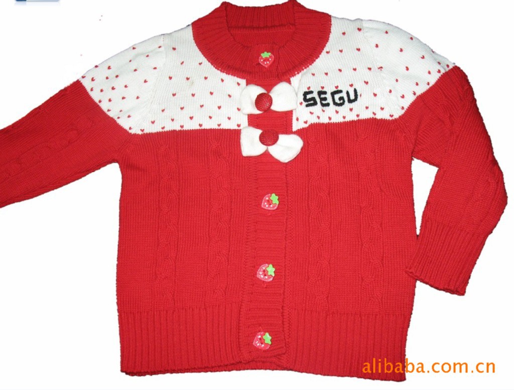 最新日<em>含版</em>时尚女童纯棉<em>毛衣</em> 厂家加工定制图