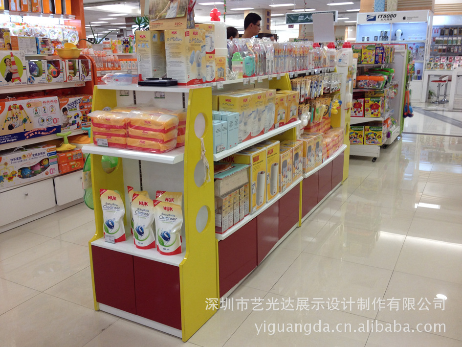 婴幼儿用品展示柜,奶粉展柜货架 _ 婴幼儿用品